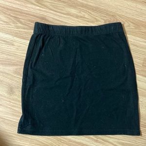 Black miniskirt